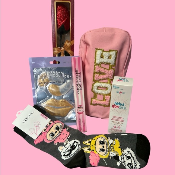 fat girl slim Accessories - VALENTINES DAY GIFT SET ❤️❤️Pink LOVE Cosmetic Bag with Accessories